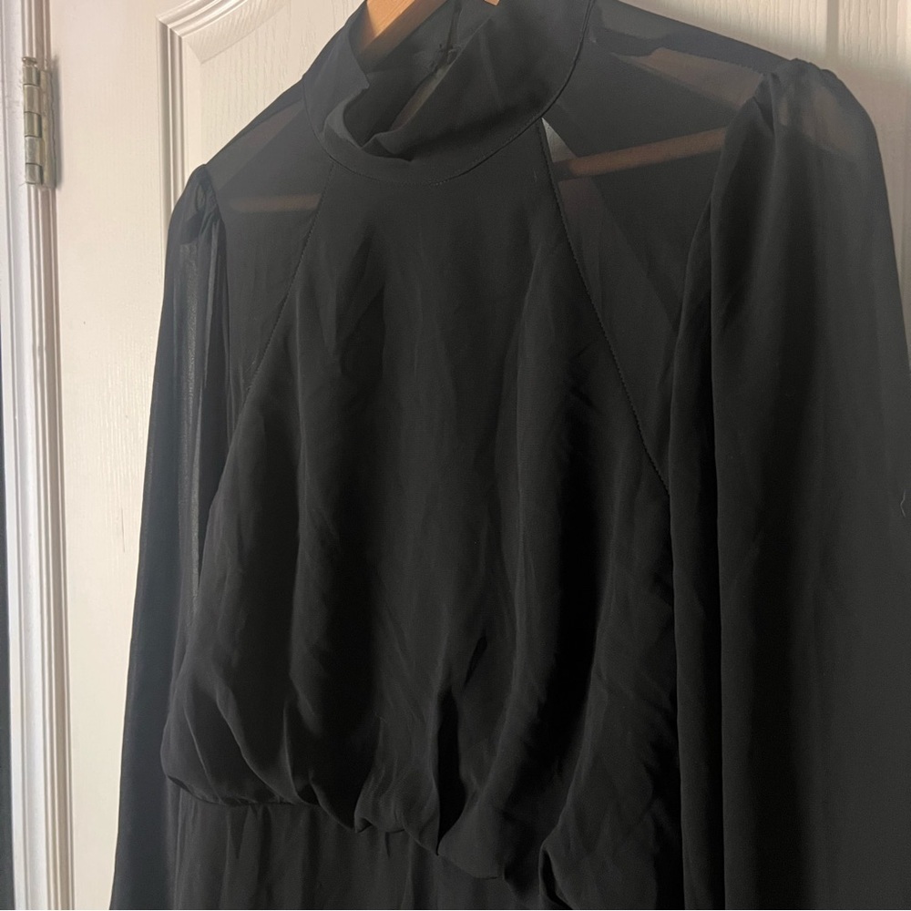 Lulus Seeking Sophistication Black Backless Balloon
Sheer Sleeve Maxi Dress, XL - Picture 6 of 13